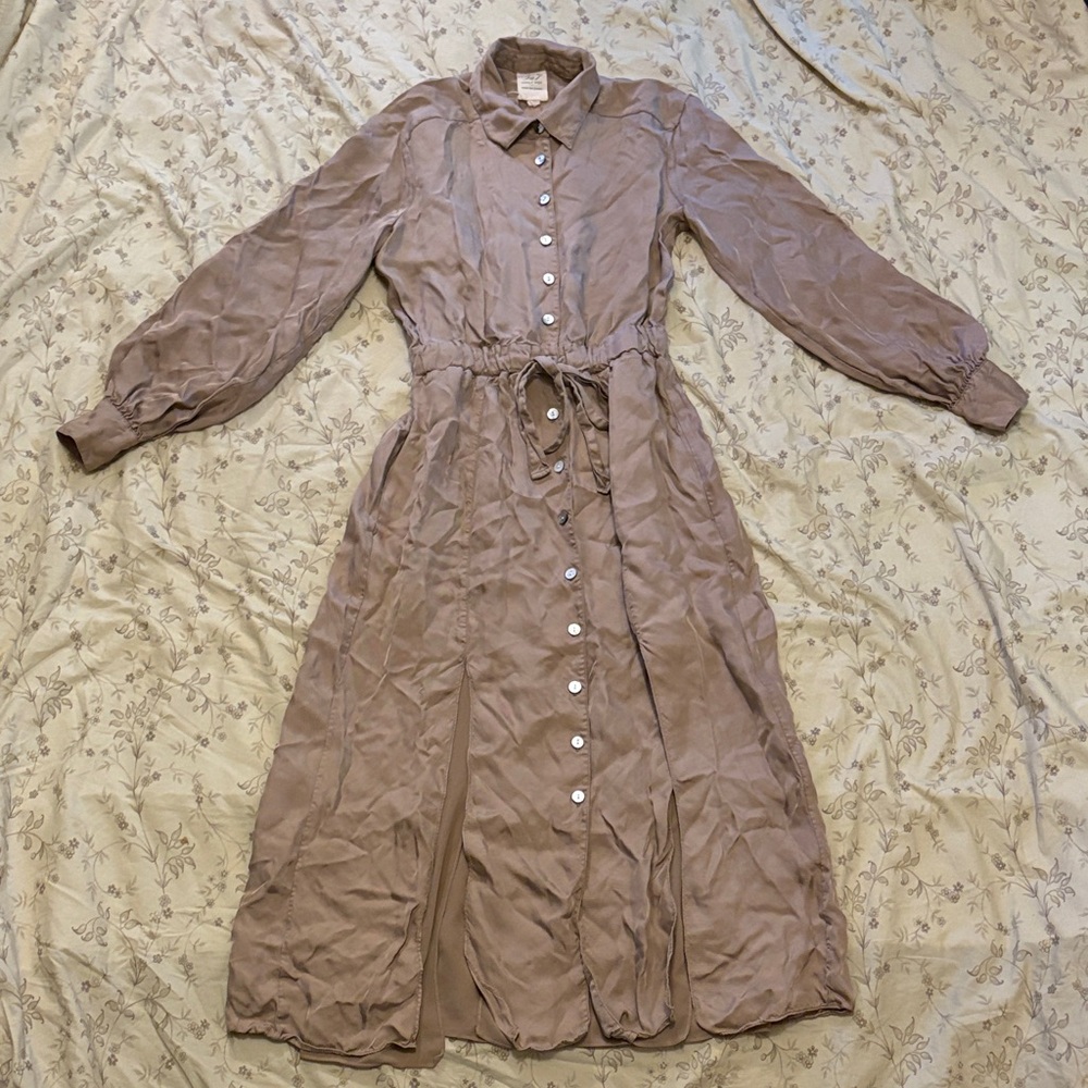 5 à 7 Cinq à Sept Tous Les Jours Joyce Button Front Shirt Dress